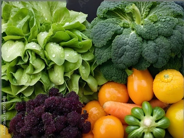 Obraz fresh green vegetables 