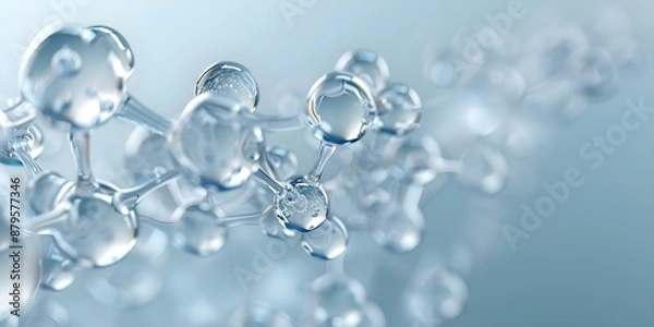 Fototapeta Molecular network forming a weblike structure to show molecular interactions dynamics. Concept Molecular Networking, Weblike Structures, Molecular Interactions, Dynamics, Biochemistry