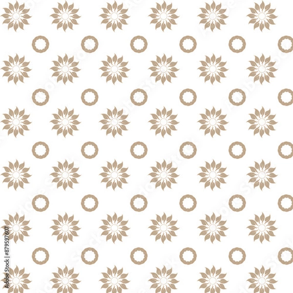 Fototapeta vector art floral illustration seamless repeat pattern design for clothing