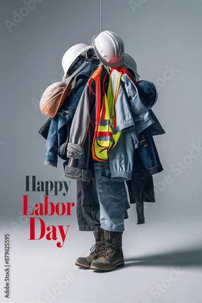 Obraz labor day greeting card