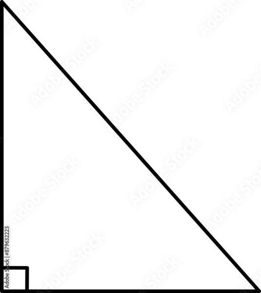 Fototapeta right triangle 