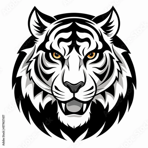 Fototapeta tiger vector and illustration