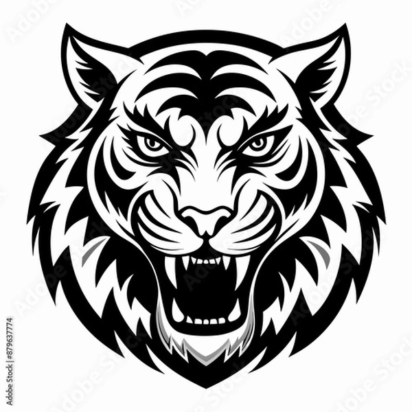 Fototapeta tiger vector and illustration