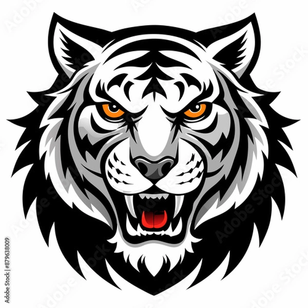 Fototapeta tiger vector and illustration
