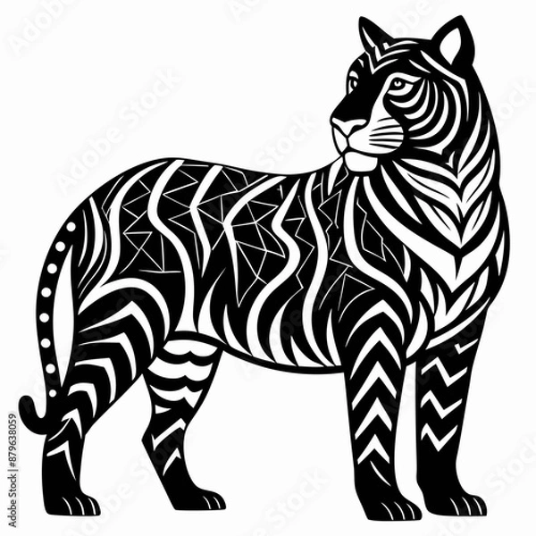 Obraz tiger vector and illustration