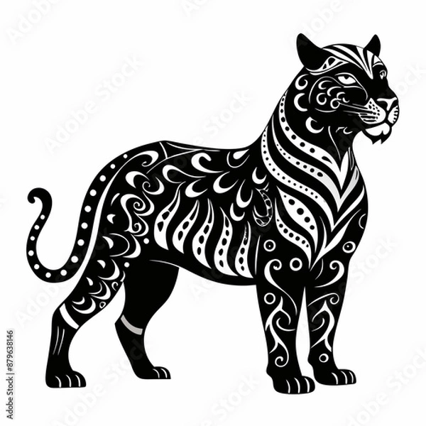 Obraz tiger vector and illustration