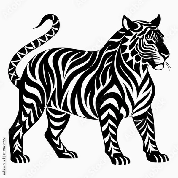 Obraz tiger vector and illustration