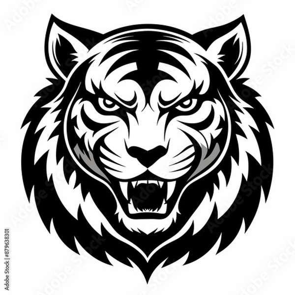 Fototapeta tiger vector and illustration