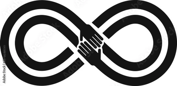 Obraz Charity and friendship icon graphic Isolated on a transparent background