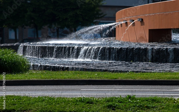 Obraz Horizontal fountain and cascade