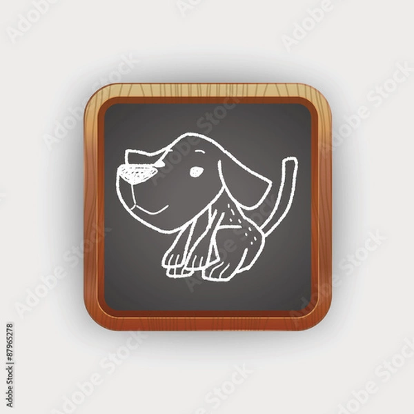 Fototapeta dog doodle