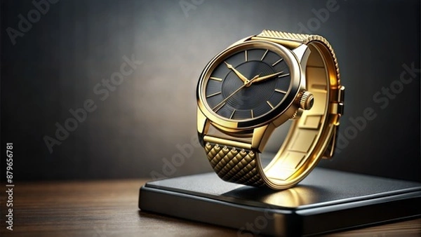 Fototapeta a luxury gold watch