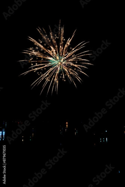 Fototapeta  Beautiful fireworks in the night sky #66