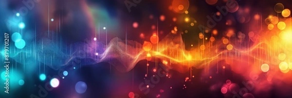 Fototapeta abstract background with particles