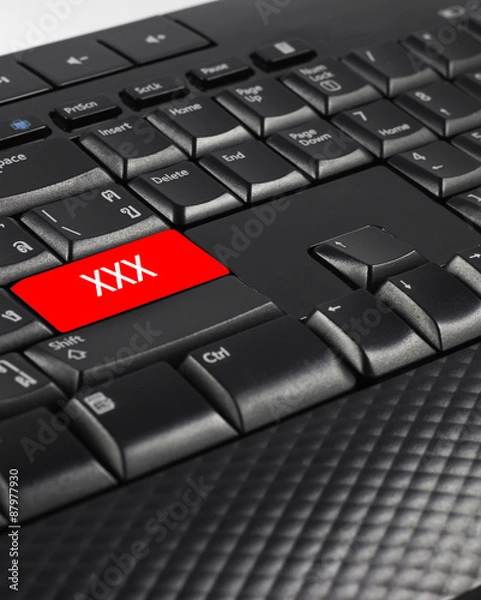 Obraz XXX button on keyboard.