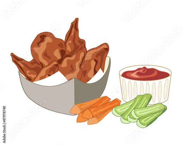 Fototapeta buffalo wings