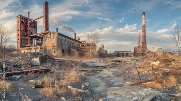 Fototapeta Abandoned Industrial Complex