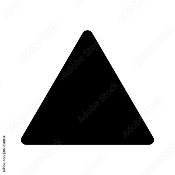 Fototapeta Triangle icon vector symbol sign