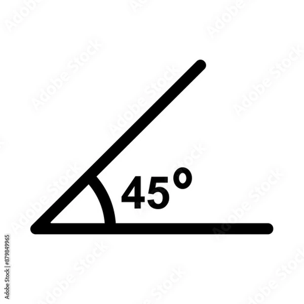 Fototapeta 45 Degrees Angle Vector