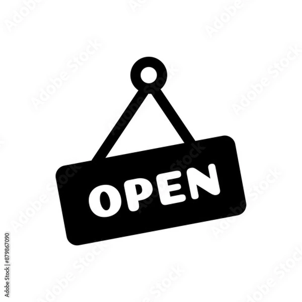 Fototapeta Open Tag icon
