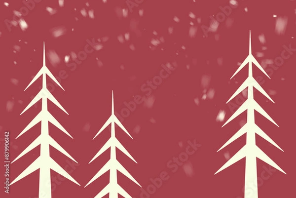 Obraz Abstrakte Weihnachtslandschaft