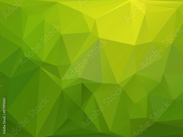 Fototapeta green triangular background