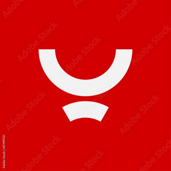 Fototapeta Angry Bull logo. Simple modern Bull icon design