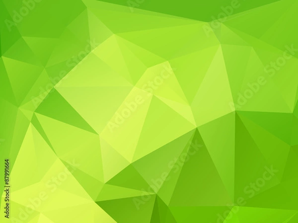 Fototapeta green triangular background
