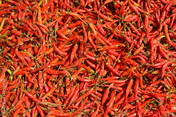 Fototapeta Red Chilli, Pepper background