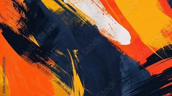 Obraz Abstract Artwork with Bold Strokes