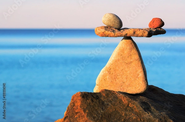 Obraz Stabilność kamyków