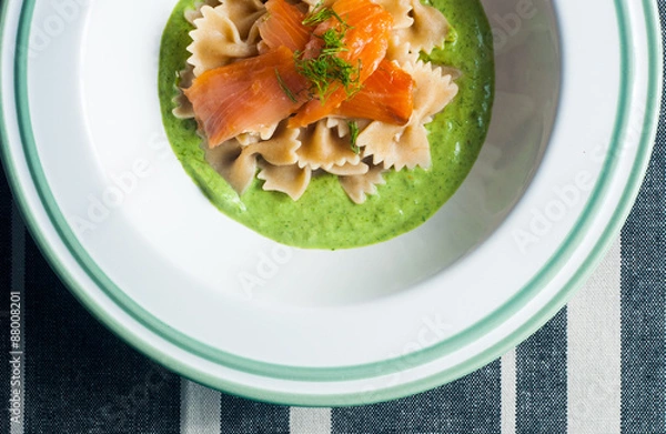 Fototapeta pasta with salmon