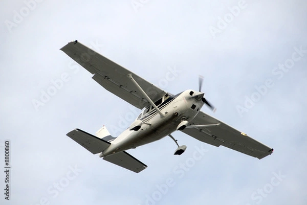 Fototapeta Small propeller airplane for recreational use