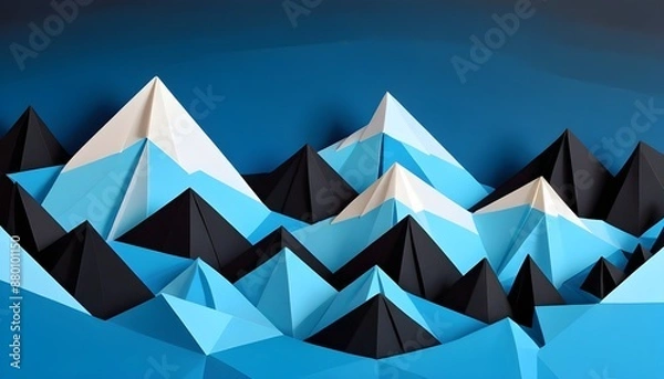 Fototapeta Clear Plain Shiny Warm Soft Vintage Bokeh Cloudy Wave Like Geometric Blue Background or Texture	
