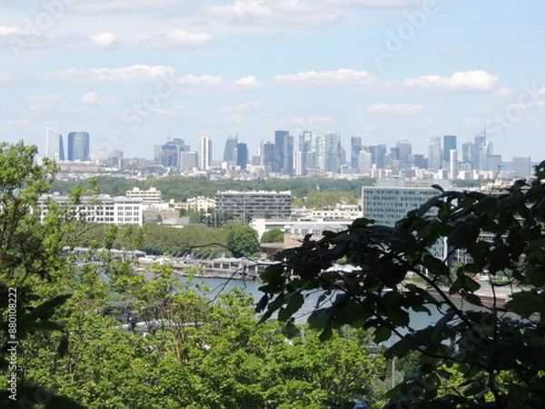 Fototapeta View of La Défense from Sèvres - Close to Paris - Île-de-France