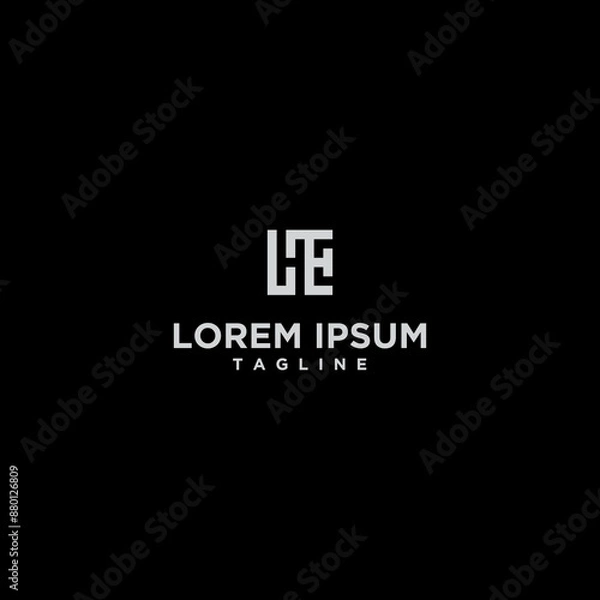 Obraz he square logo design