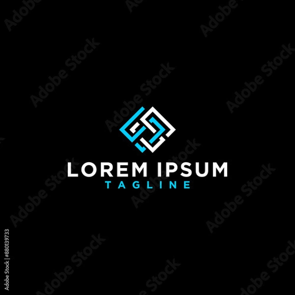 Fototapeta ss square logo design