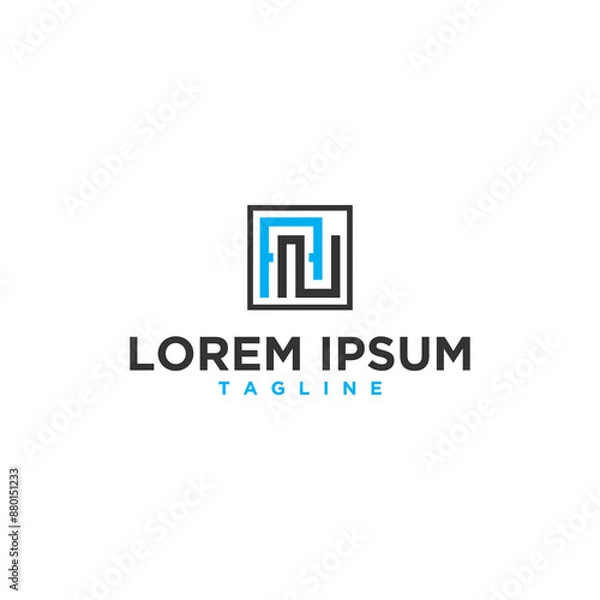 Fototapeta an square logo design