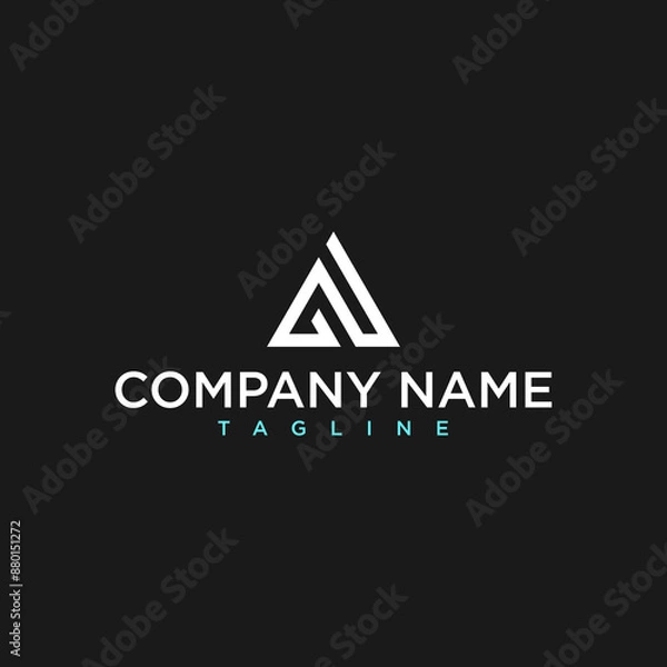 Fototapeta triangle logo design