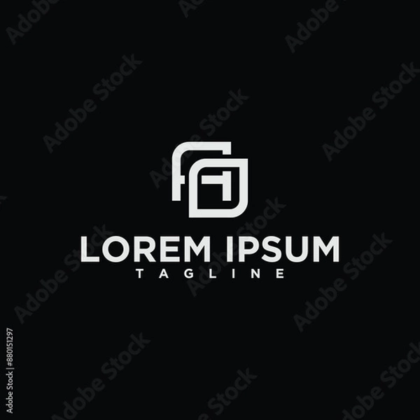 Fototapeta ao or oa monogram logo design