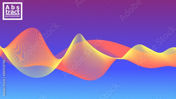 Fototapeta Abstract Fluid Background. Wavy Line Art Abstract Background