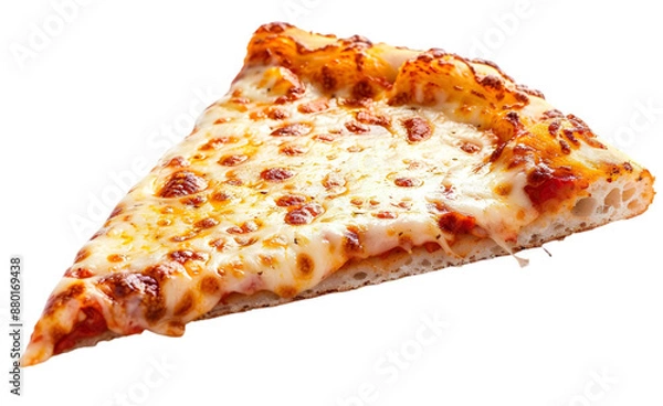 Fototapeta Slice of pizza, it looks delicious, isolated on Transparent background. 