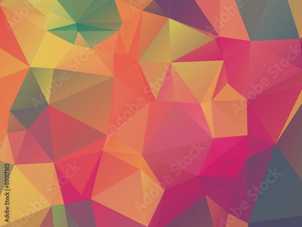Fototapeta Retro Color Background Triangular Shape