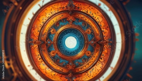 Fototapeta Abstract Ornate Design with Circular Pattern.