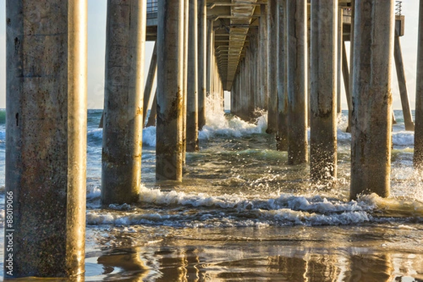 Obraz Reflections Under the Ocean Pier