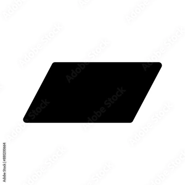 Obraz Parallelogram Icon Vector Symbol Design Illustration