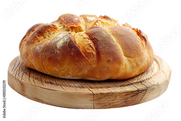 Fototapeta Bread Baked Isolated on Transparent Background