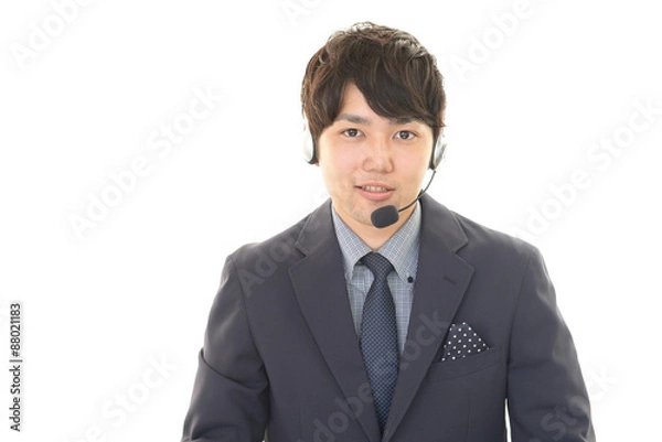 Fototapeta 笑顔のオペレーター