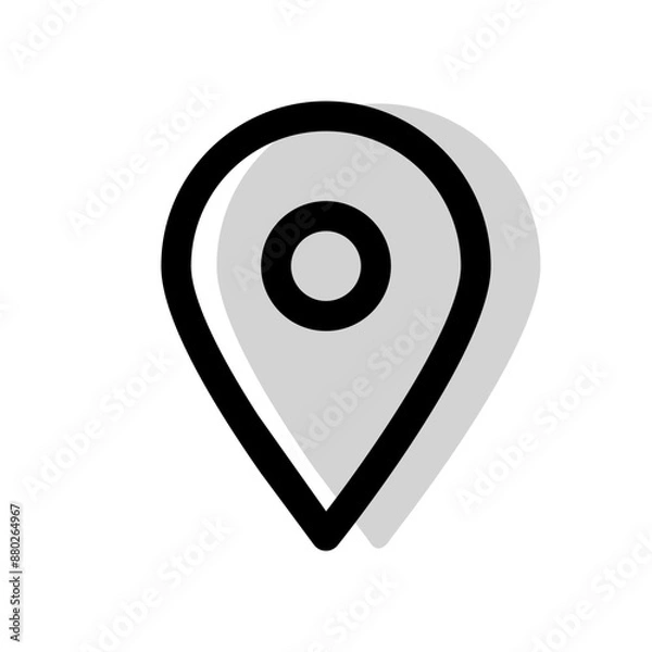 Fototapeta GPS icon on white background