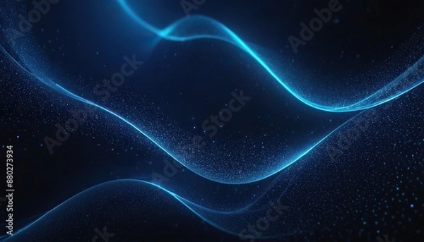 Obraz Futuristic abstract blue glow particle background
blue dots 221